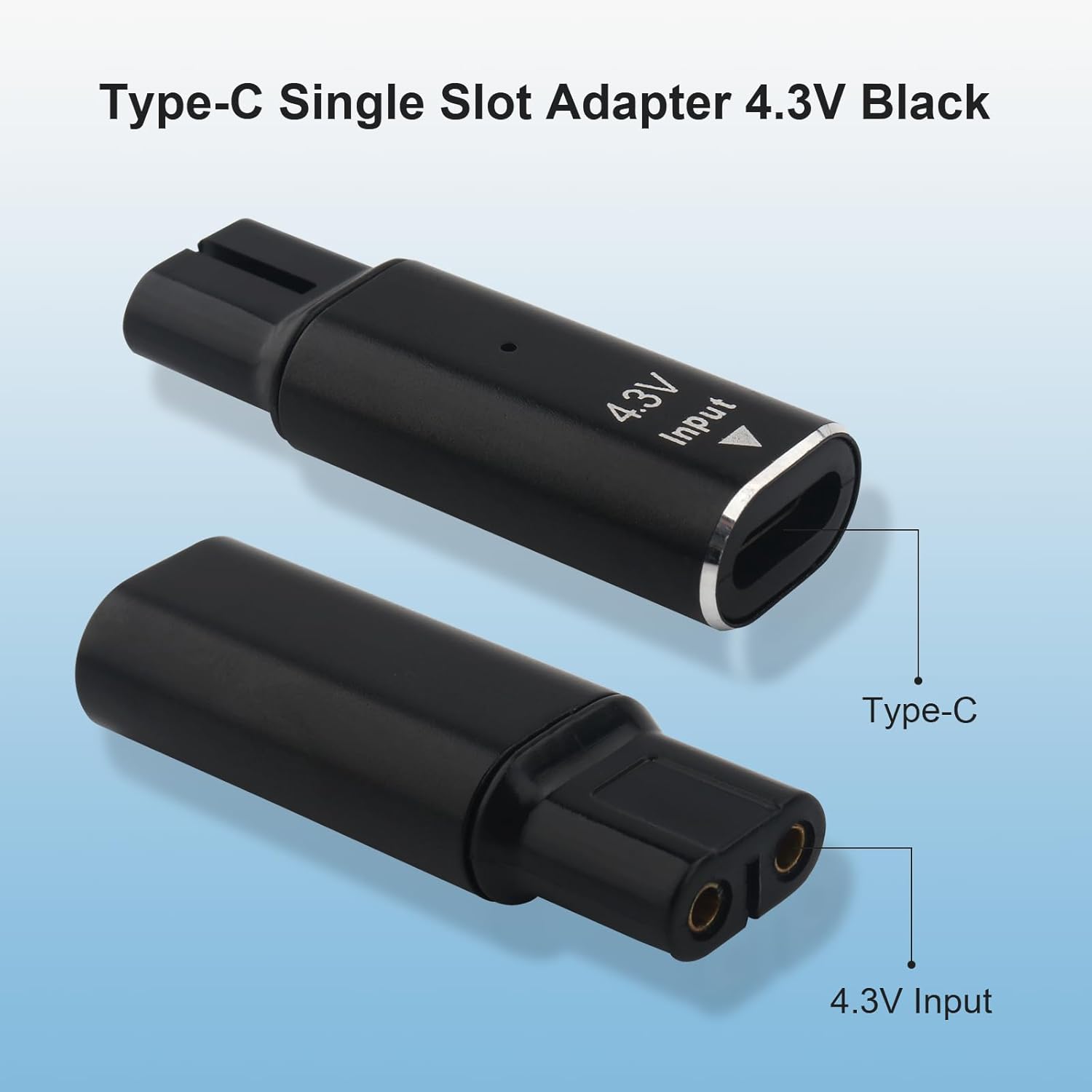 Brangdy 4.3V Type-C Shaver Adapter Charging Converter for Philips Norelco One Blade QP2520 QP2620 QP2515 with Charging Indicator