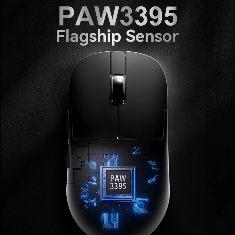Ajazz aj179 pro paw3395 leichte kabel gebundene kabellose Maus mit magnetischer Lade basis Ergonomische Makro-Gaming-Maus für PC-Laptop