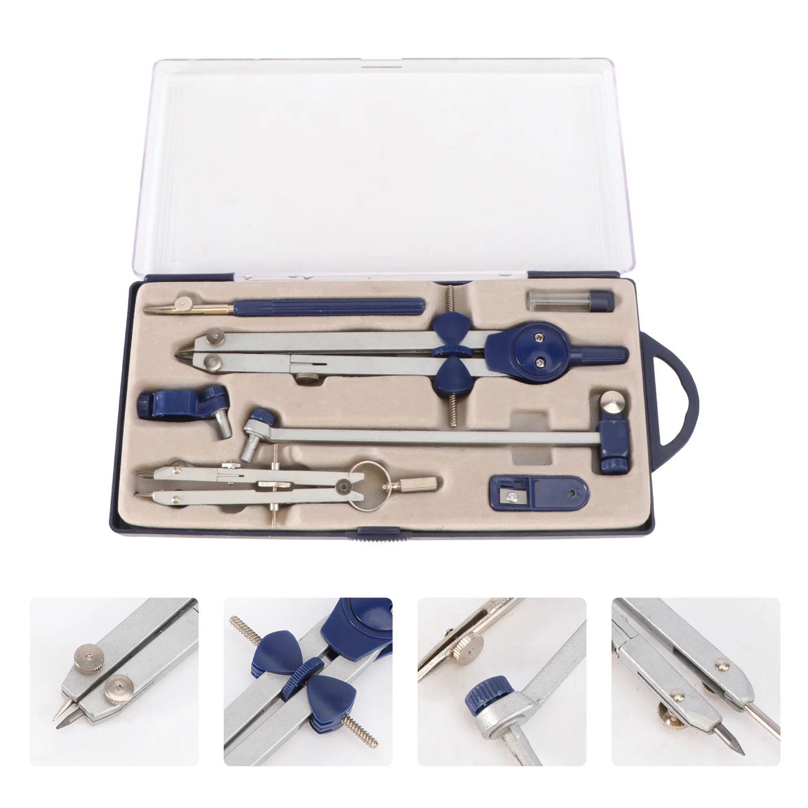 Precision Drafting Drawing Compass Set Professional Metal Compass For Tools Accessories With Storage Case High