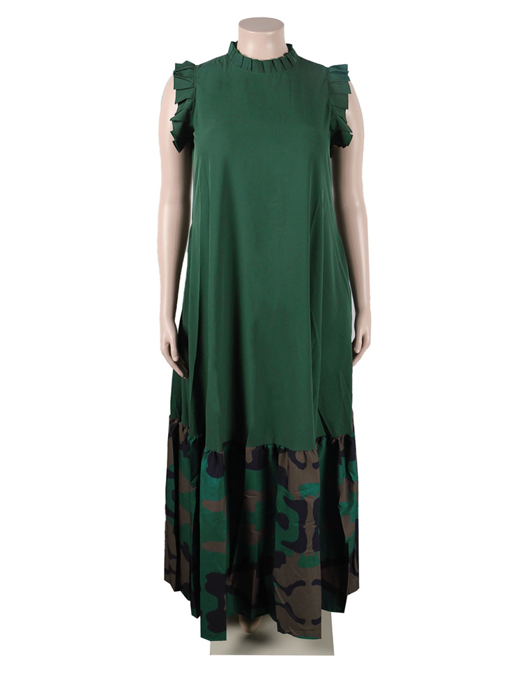 Wmstar-vestidos de talla grande para mujer, ropa de fiesta de verano, Patchwork, elegante, largo, moda, Maxi, venta al por mayor, envío directo