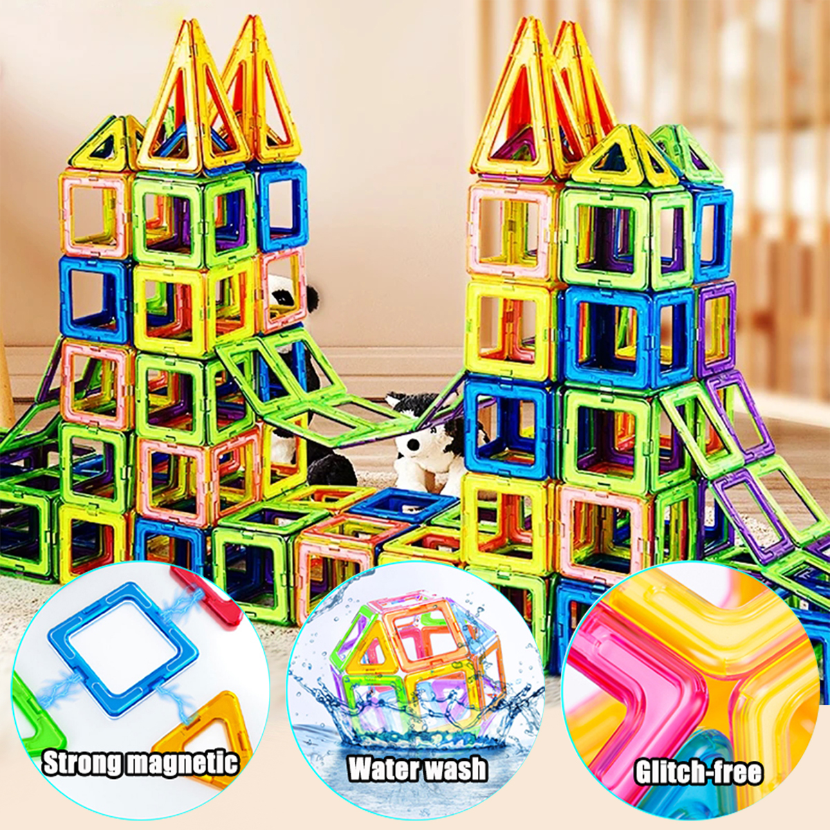 Magnetische bouwstenen groot formaat en mini-formaat DIY-magneten Speelgoed voor kinderen Designer bouwset Cadeaus voor kinderen Speelgoed