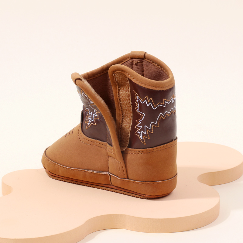 Botas pequeñas para bebé, PU suave y algodón, alta calidad, nuevo estilo, primavera y otoño, zapatos para antes de caminar para niños y niñas BHX3210, 2024