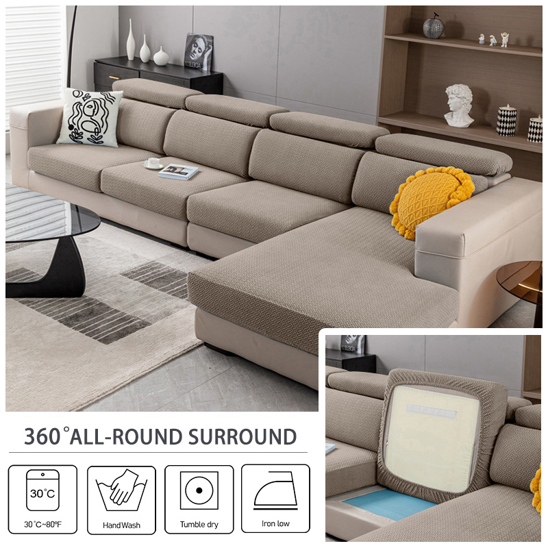 Neue Jacquard Sofa Sitzbezüge Stretch Sofa Couch Abdeckung Für Wohnzimmer Sofa Kissen Abdeckung Schutz Abnehmbare Waschbar Schonbezug