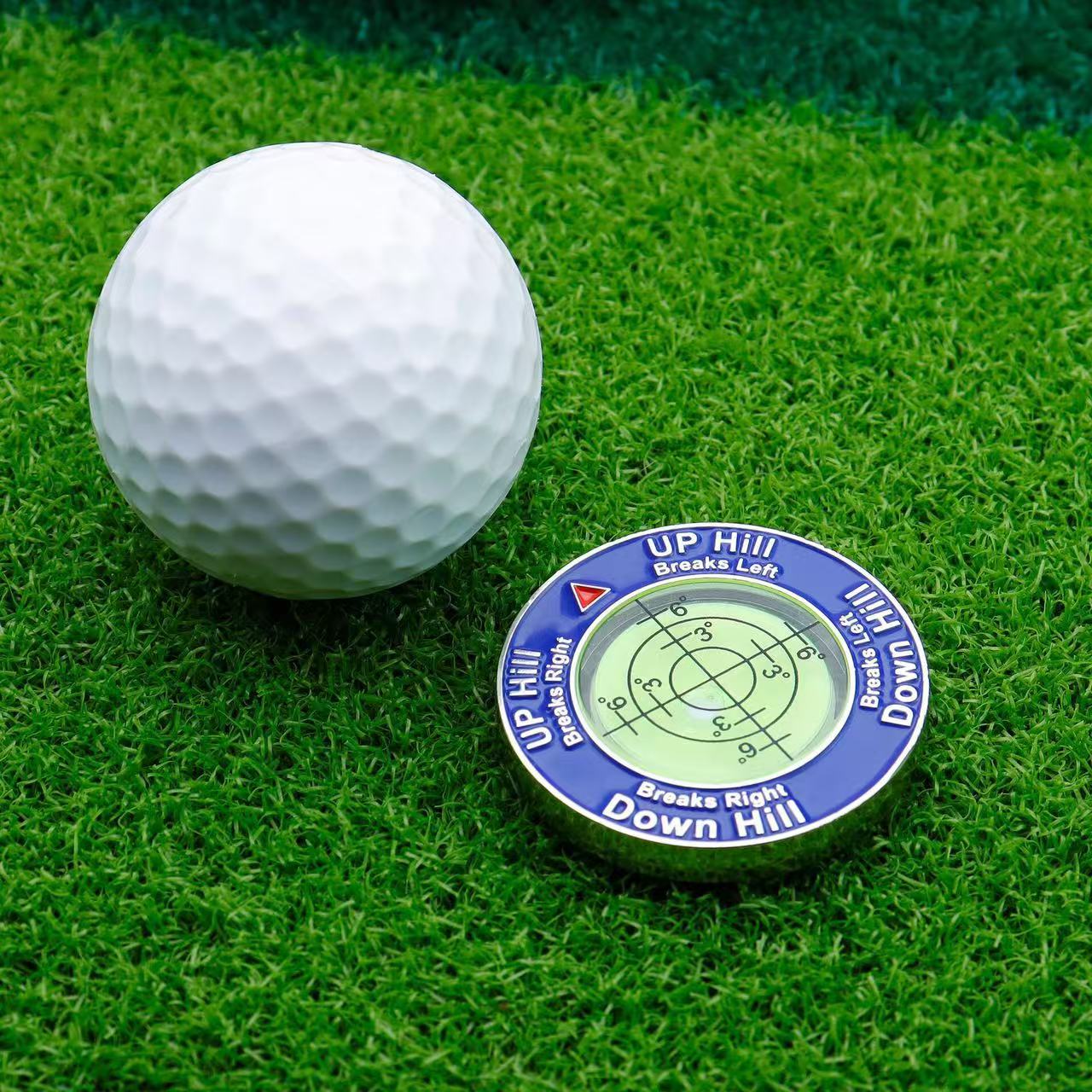 Golf Putt Ball Marker High Precision Round Golf Putt Green Reader Golfing Putting Aid Golf Slope Putting Level Reader