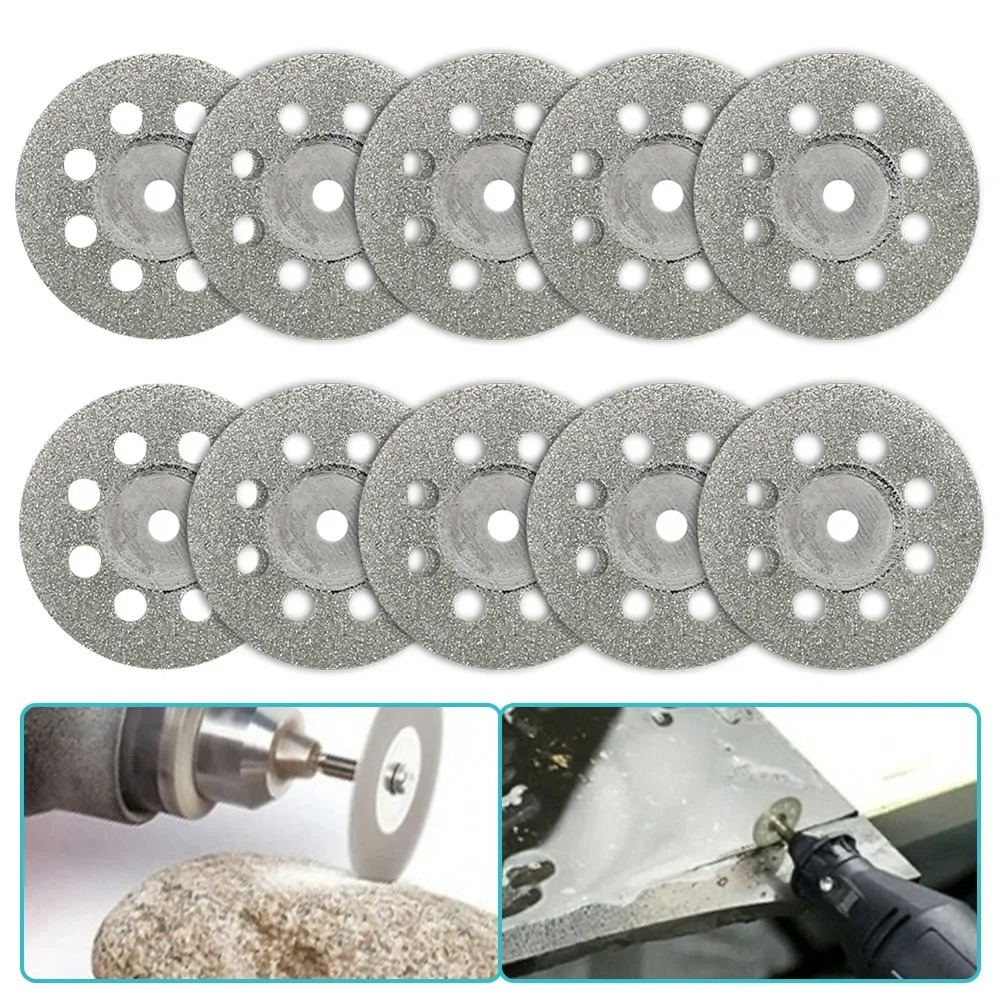 Disco da taglio diamantato HSS Mini set di lame per sega circolare levigatura mola strumento per la lavorazione del legno per trapano Dremel