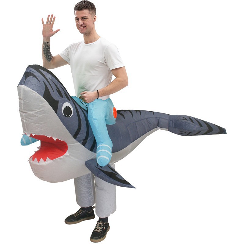 Cosplay Funny Snail Spider Octopus Inflatable Costume Riding Skeleton Ghost Inflatable Costume Party Halloween Show Props