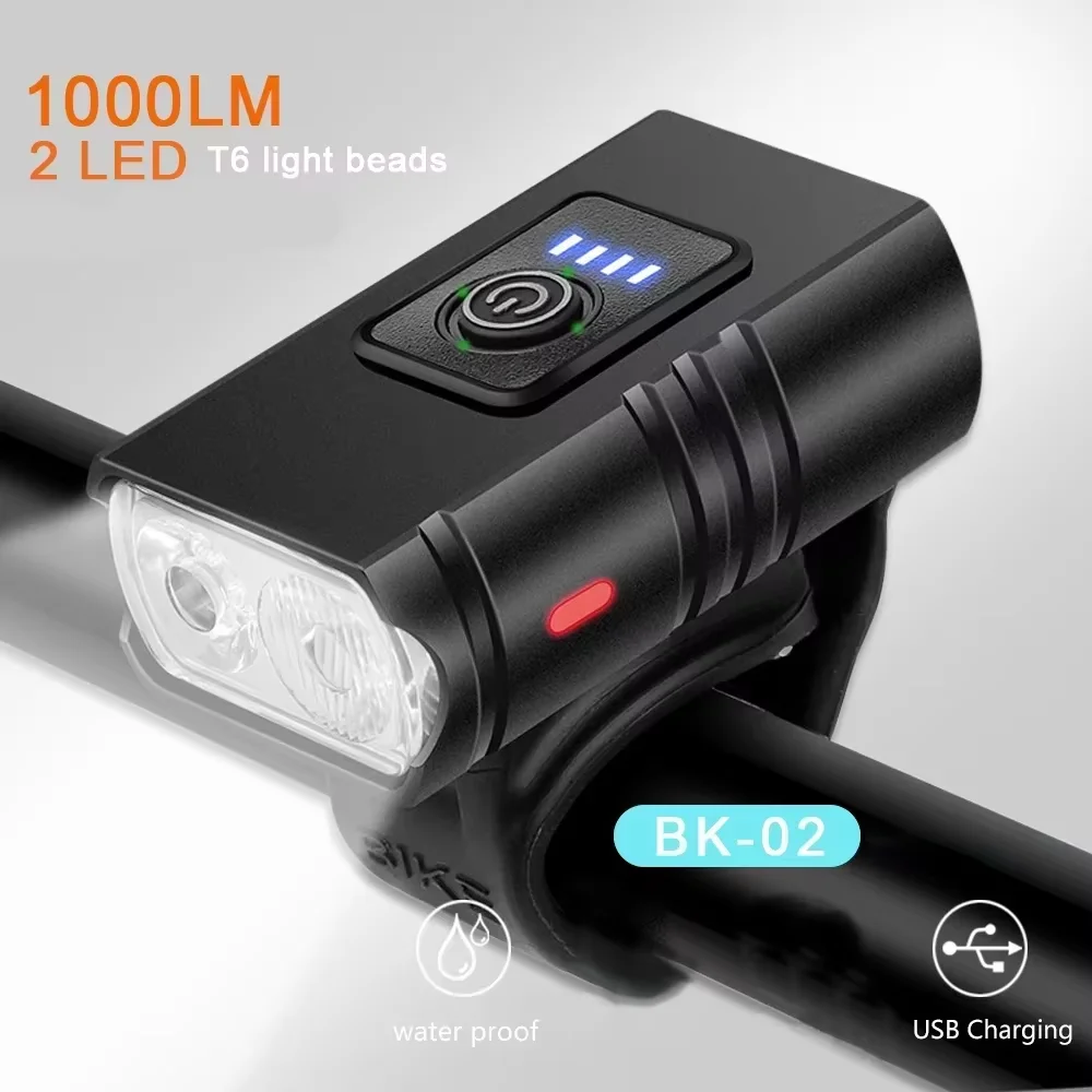 T6 LED จักรยานแสง USB ชาร์จไฟจักรยานด้านหน้า 6 โหมด MTB ไฟฉายจักรยานไฟหน้าสําหรับขี่จักรยานจักรยานไฟหน้า