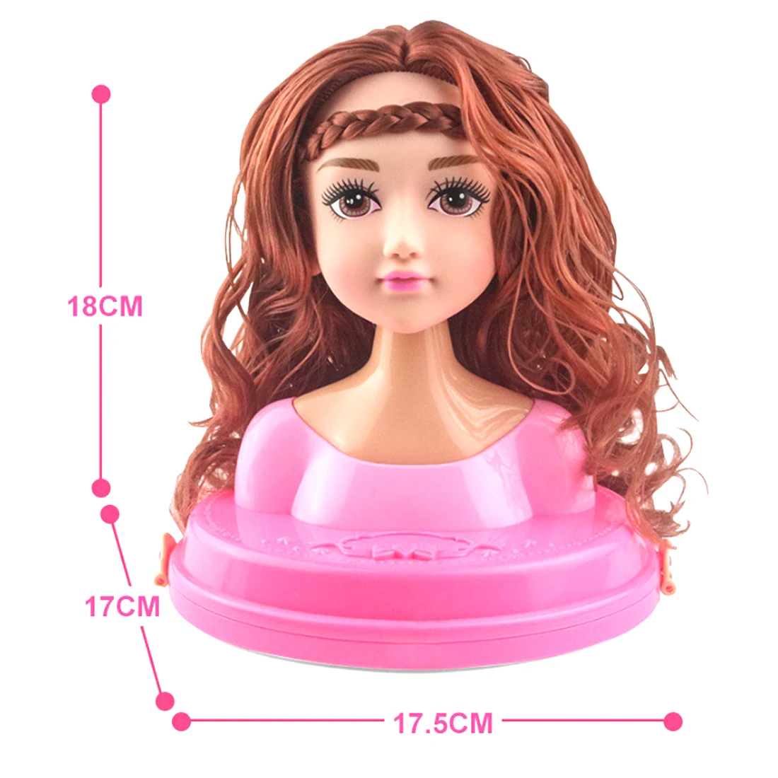 Ngộ Nghĩnh Đầu Mẫu Nửa Thân Búp Bê Đồ Chơi Mô Phỏng Cắt Tóc Trang Điểm Trang Điểm Kiểu Tóc Làm Đẹp Đồ Chơi Trẻ Em Bé Gái Tặng