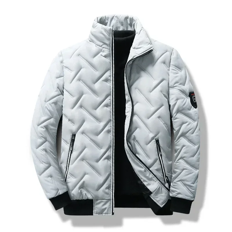 Nowa kurtka jesienno-zimowa 2023. Męska kurtka z bawełnianą podszewką Koreańska kurtka streetwear Casualowa kurtka męska Moda Odzież męska Ciepłe płaszcze 5XL