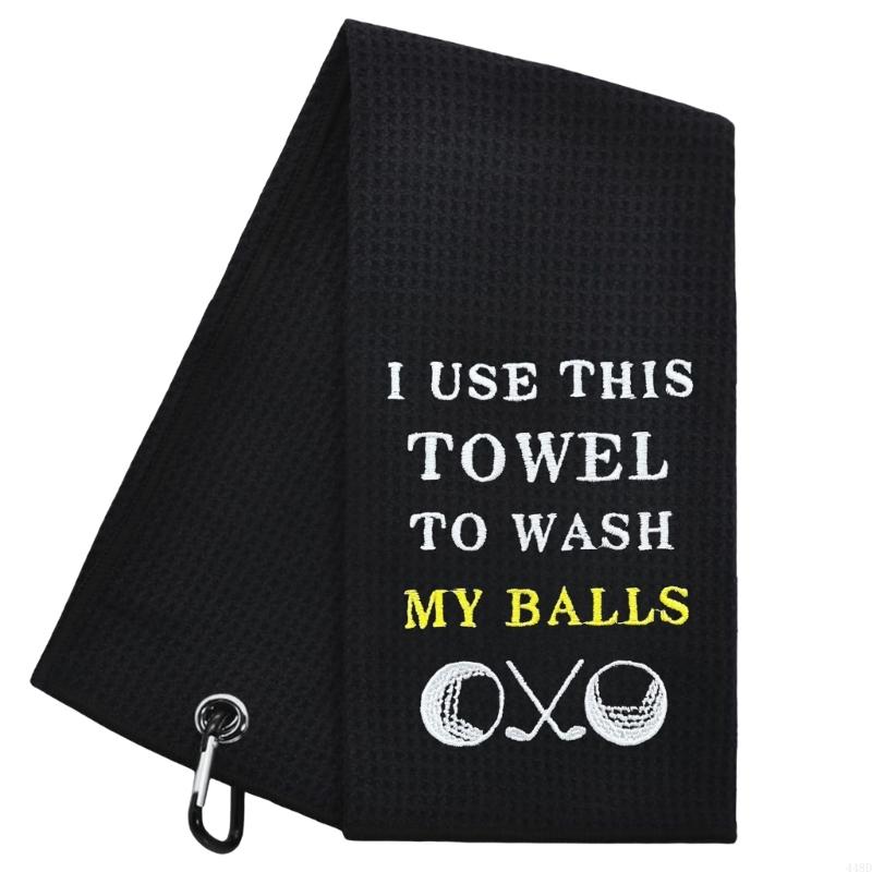 448D Vải microfiber bánh quế mẫu Golf Khăn chơi cá thể thao khăn Golf Túi khăn Khăn hấp thụ nước mạnh mẽ cho nam giới phụ nữ