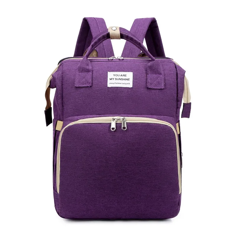 Sacs à couches pour maman, lit de bébé, grande capacité, sacs à dos pour bouteille de lait avec matelas à langer, sacs d'allaitement pratiques pour bébé