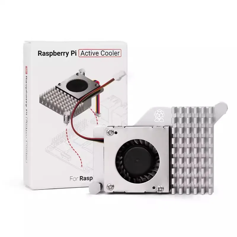 Raspberry Pi 5 Estojo oficial com ventoinha, caixa de alumínio, gabinete
