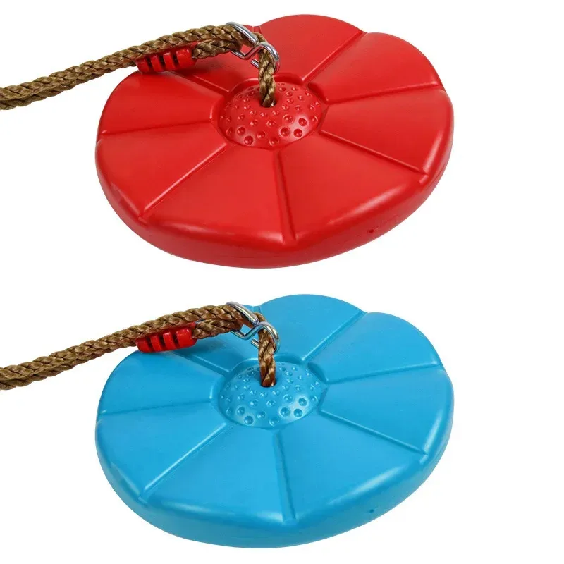 Kinder Disc Schaukel Kind Indoor und Outdoor Sport Rot Blau Verdickte Achteckige Blütenblatt Schaukel Hängende Schaukel Spielzeug Schaukelstuhl
