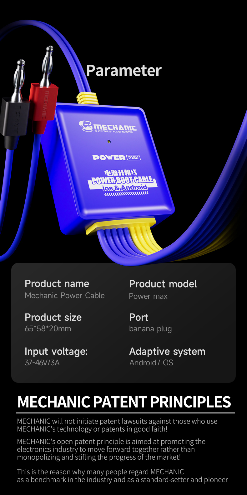 MECHANIC Power Ultra Power Max IBoot AD MAX+ iBoot AD Pro Кабель Power Boot для IPhone 6-16ProMax Android Тестовый кабель питания