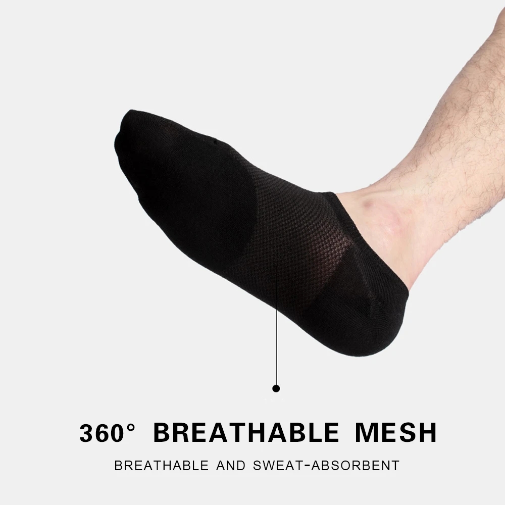 10 쌍 대나무 양말 얇은 여름 남성 보이지 않는 양말 흡수성 탈취제 하라주쿠 대나무 섬유 메쉬 짧은 양말 블랙 플러스 사이즈