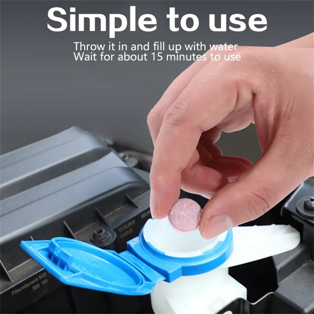 Auto Windschutzscheibe Glas Konzentrierte Waschmaschine Tabletten Auto Brause Waschflüssigkeit Wischer Glas Solide Reinigung Tabletten für Auto Fenster