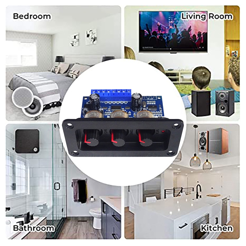 2,1 kanal Digital Power Verstärker Bord + AUX Audio Kabel 2X25w + 50W BT 5,0 Subwoofer Class D Verstärker board DC12-20V