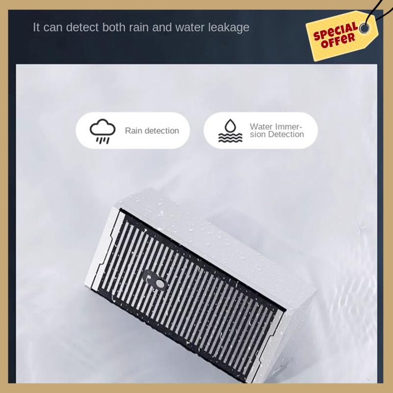 Water Leak Sensor Flood And Rain Detector IPX7 Waterproof 3 Sensitivity Settings For Home Security Works-WMAN