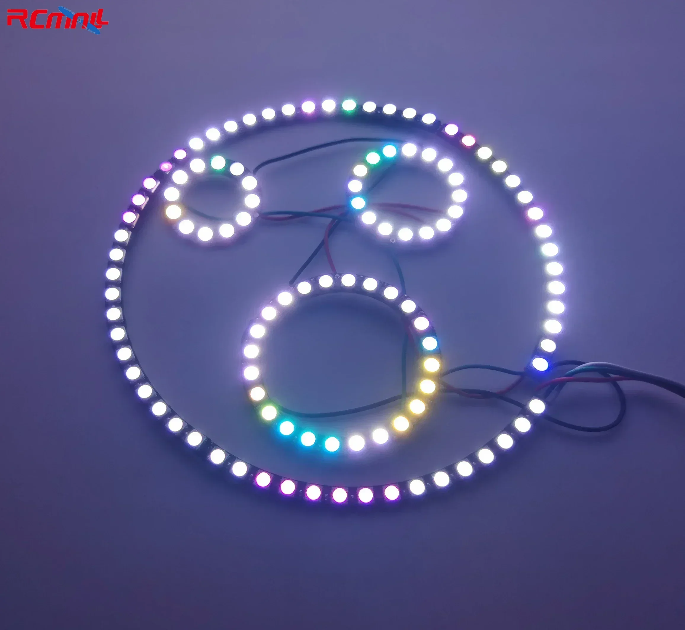 WS2812B 5050 RGB LED Ring 7 / 8 / 12 / 16 / 24 / 60 Bits Lamp Light with Integrated Drivers WS2812 for Arduino Raspberry Pi