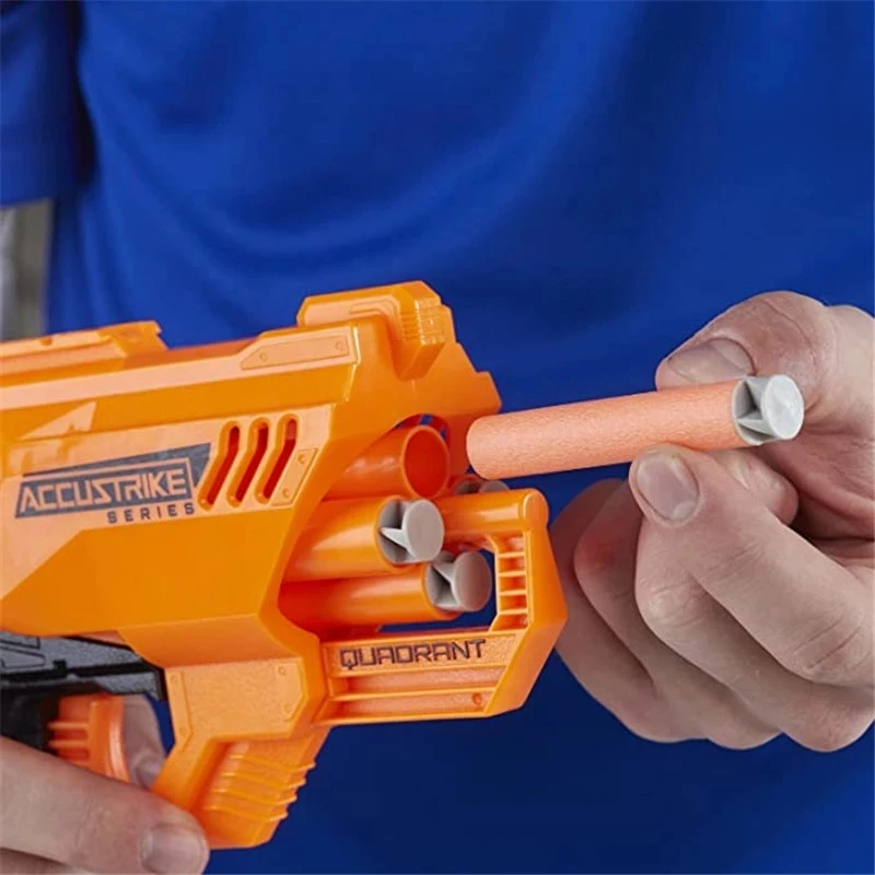 Cam Nạp Phi Tiêu Đạn Xoắn Ốc Xốp Xoay Viên Đạn Cho Súng Đồ Chơi Nerf Accustrike Elite Series Súng Đồ Chơi Phù Hợp Với Viên Đạn EVA Mềm Mại Phi Tiêu