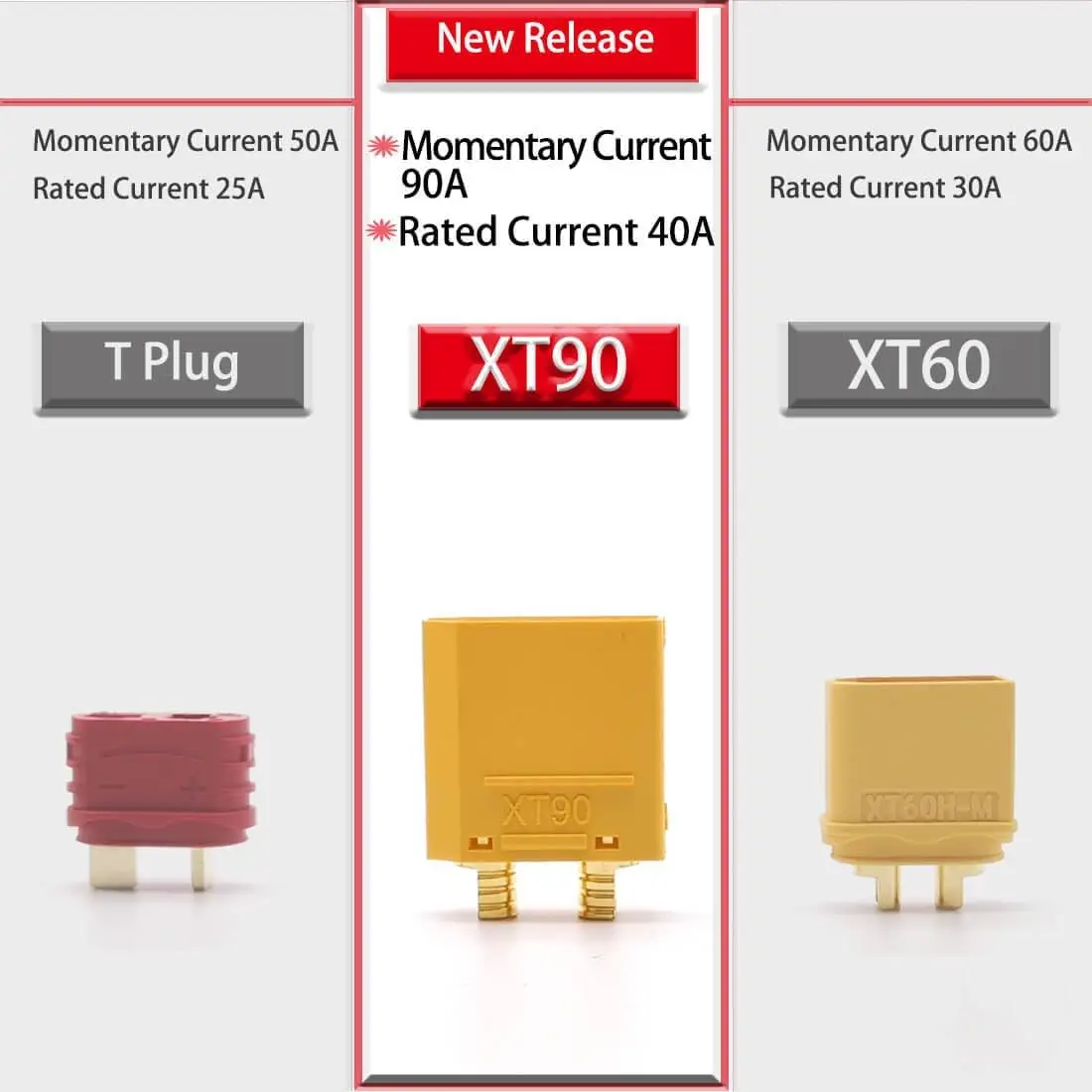 5 pairs amass xt90 XT-90 xt90h männlich und weiblich kugel stecker für rc lipo batterie motor, esc und ladekabel
