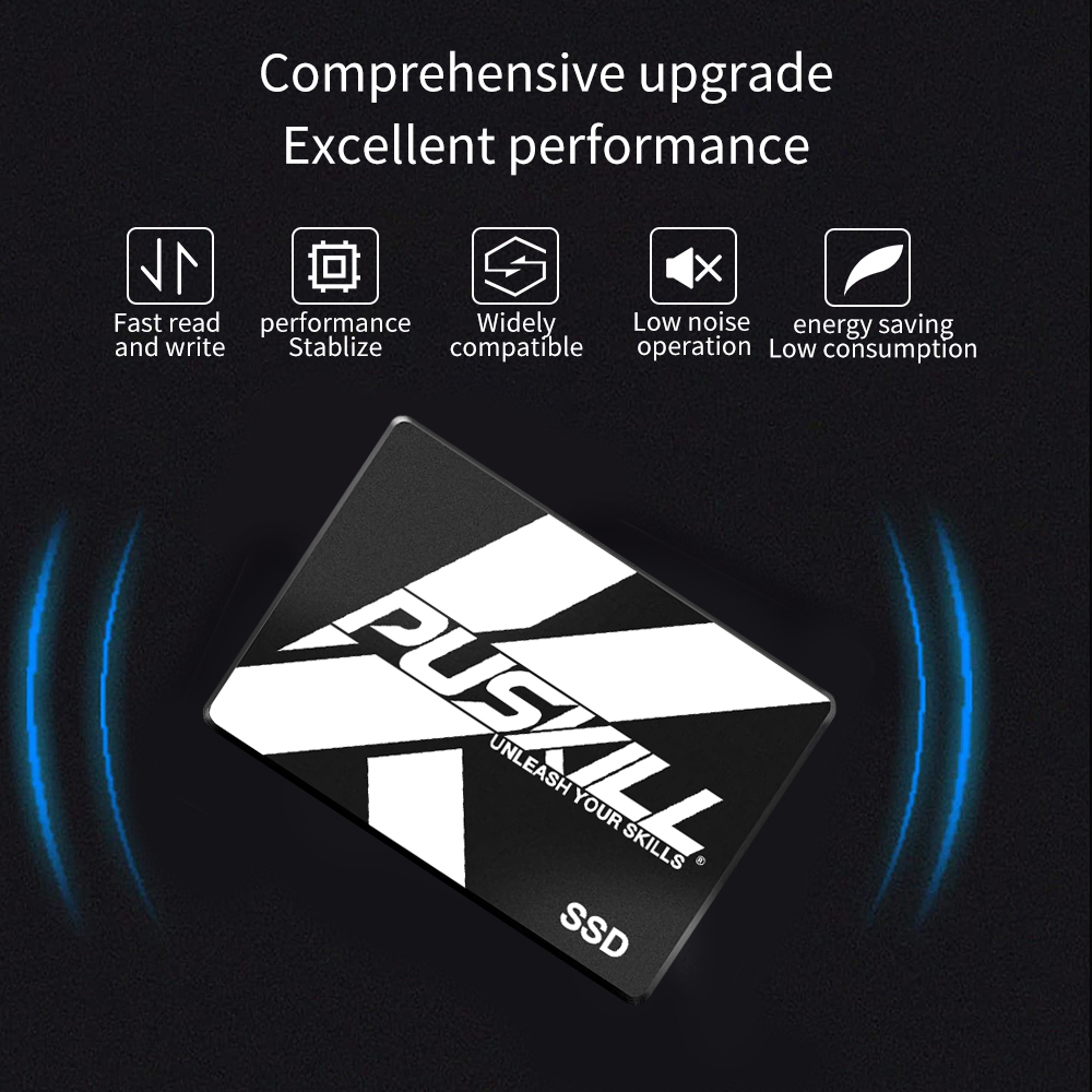 PUSKILL SATA3 SSD 1TB 512GB 2TB 256GB 240GB 2.5 polegadas Disco rígido interno 120GB 128GB 480GB Disco rígido de estado sólido Laptop Desktop