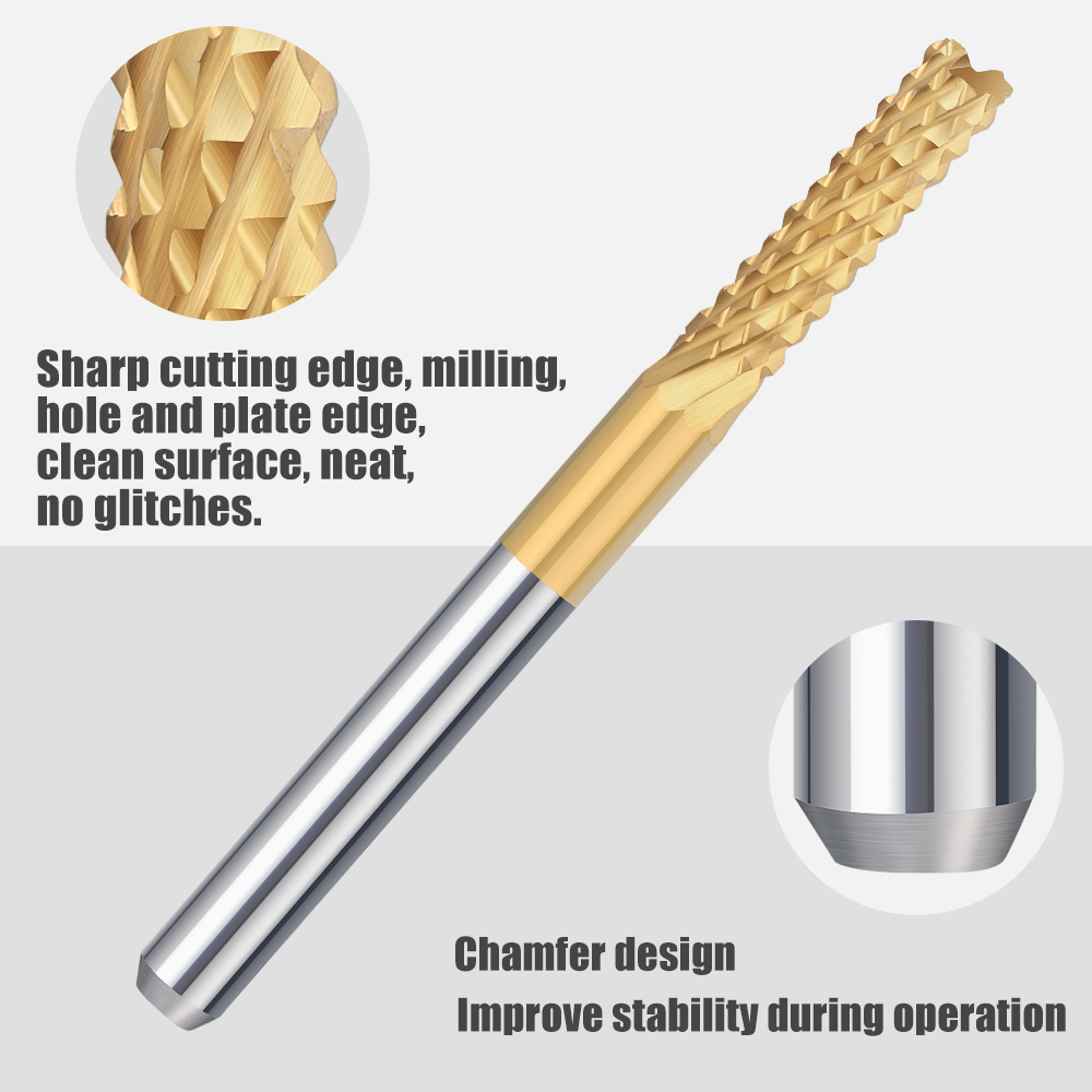 10Pcs 0.8-3.175Mm ไทเทเนี่ยมเคลือบคาร์ไบด์ PCB Milling CNC Router Bits ข้าวโพด End Mill สำหรับ PCB เครื่องมิลลิ่งเครื่องมือ