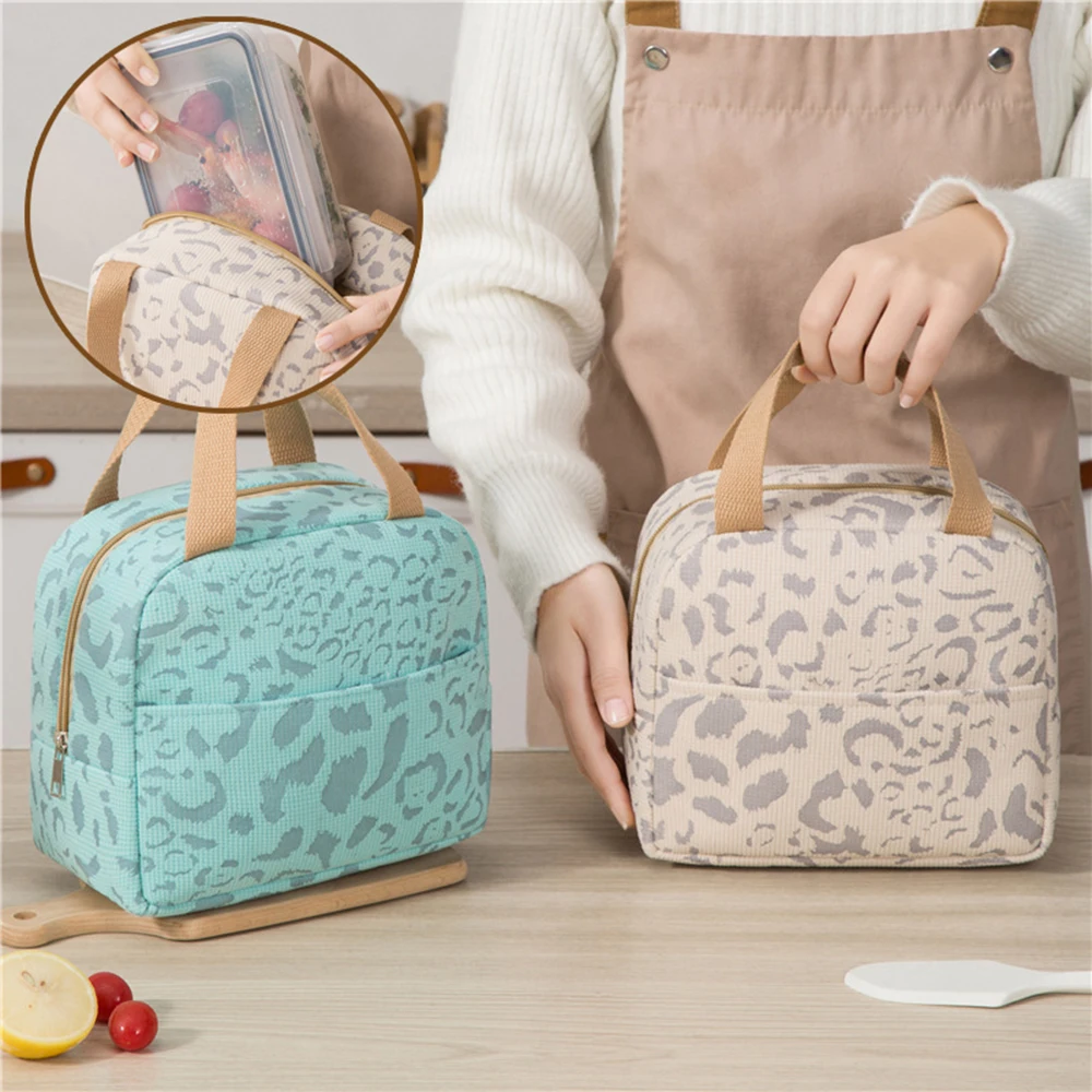 Food Thermal Insulated Bag Children School Lunch Box Bags Picnic Bag For Couples Unisex Portable Food Storage Student Lunch Bag