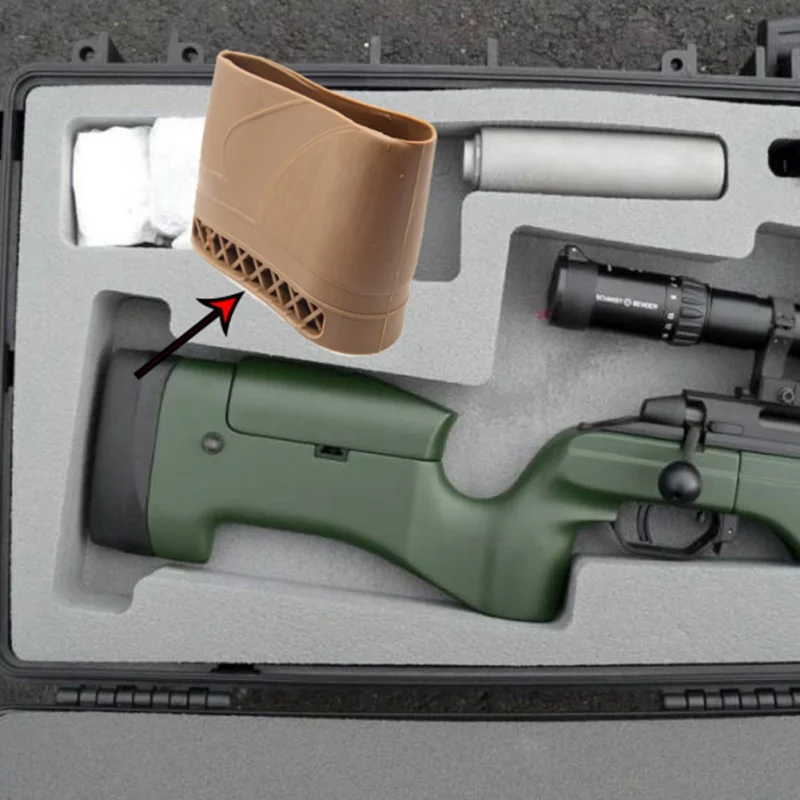 Hunting Firing Cushion Rubber Buffer Sleeve Non-slip Cushion Recoil Pad Shotgun Shooting Extension