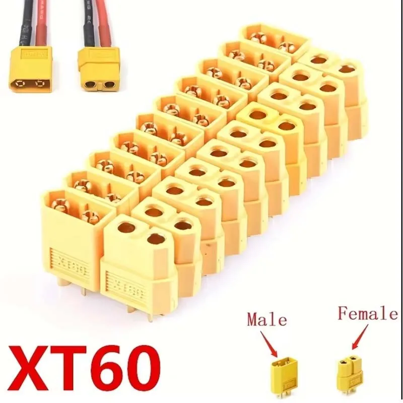 5 คู่ XT60 Connector XT60 ชายหญิง Bullet Connectors ปลั๊กไฟสําหรับ RC LiPo แบตเตอรี่มอเตอร์ XT60 Drone Connectors