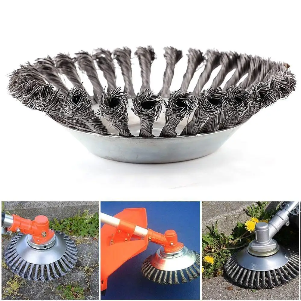 Steeldraad Bosmaaier Trimmer Kop Heavy Duty Tuin Onkruid Borstel Grasmaaier Kop Met Adapter Kit Voor String Trimmers