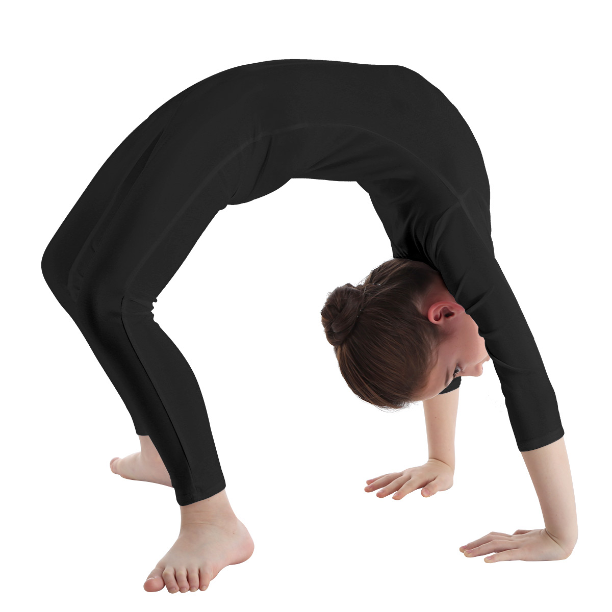 어린이 청소년 발레 댄스 Unitard 소녀 긴 소매 체조 레오타드 점프 슈트 어린이 댄스 클래스 훈련 Dancewear Unitard