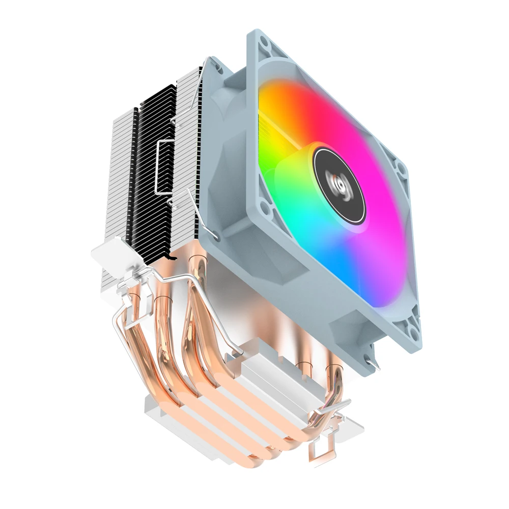 Aigo-cpu refrigerador ice400se, ventilador de refrigeração, radiador silencioso, 4 tubos de calor, Intel lga 115x, 1700, 775, 1200, amd am3, am4, am5