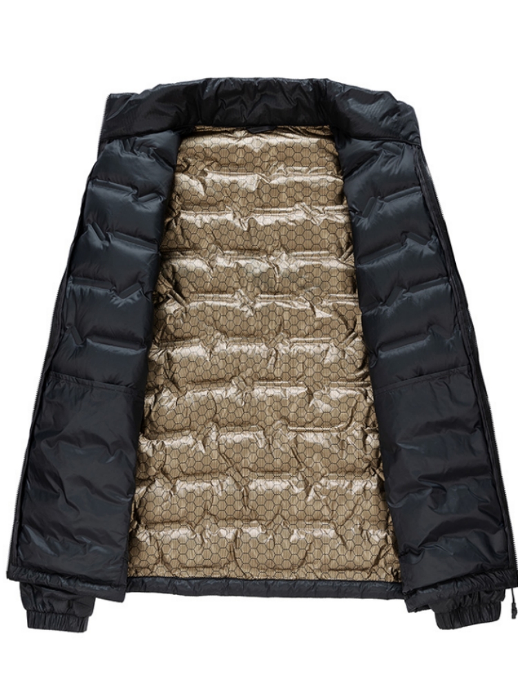 メンズホワイトダックダウンパッド入りジャケット,カジュアルウインドブレーカー,軽量フグコート,ラージサイズ8xl,冬