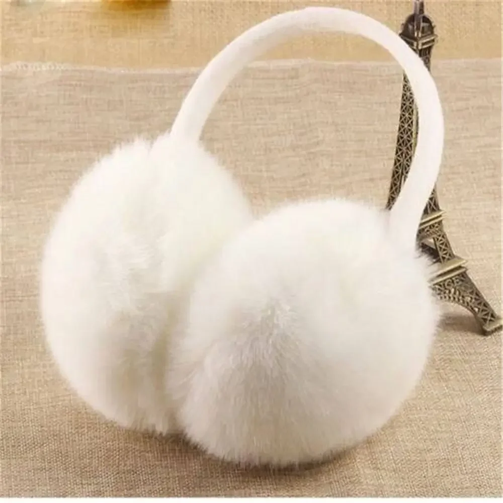 ฤดูหนาวหู Muffs Earflaps อบอุ่นผู้หญิง Fluffy COZY Earmuffs Plush Soft หูอุ่น