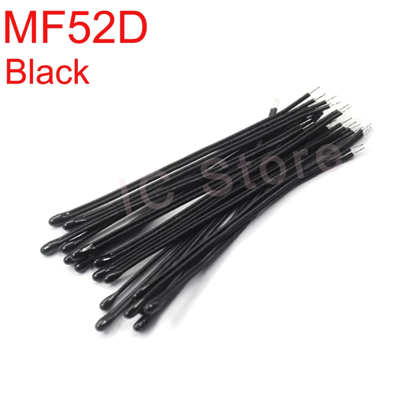 10 Uds MF52B MF52D termistor NTC resistencia térmica B3950 B3435 10K 100K Sensor de Control de temperatura negativo cable de correa de sonda