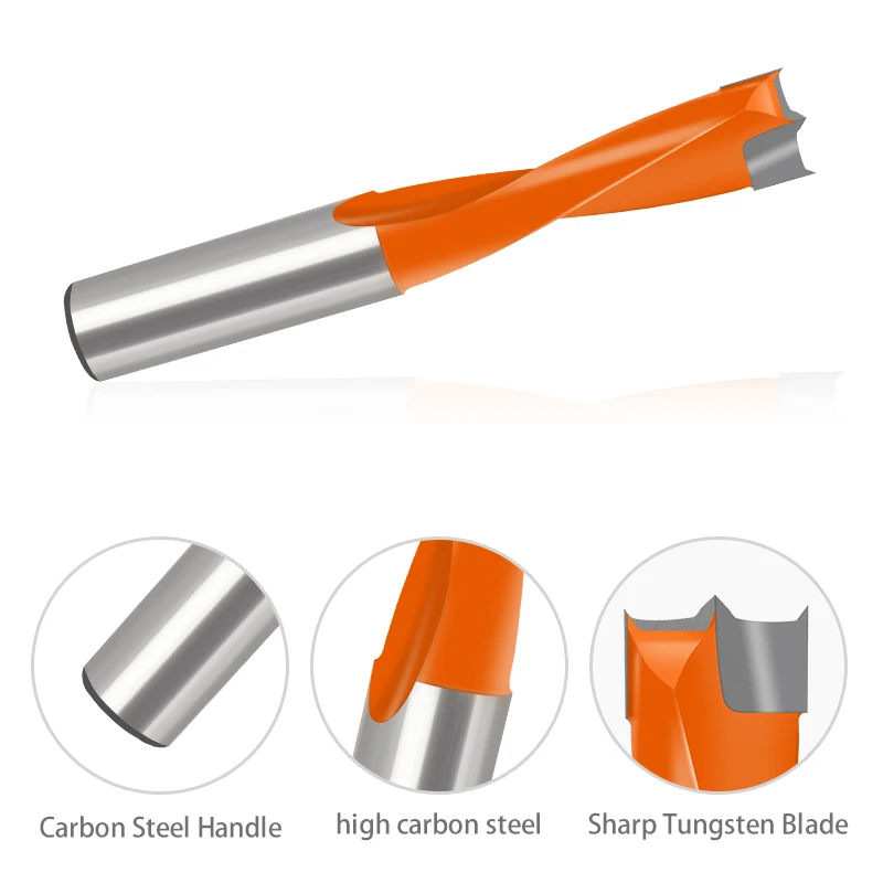 Máy Bào Gỗ Hàng Khoan Tiến Biến Ngược Hợp Kim Gỗ Bit Mở 3 Trong 1 Bản Lề Thép Vonfram Bit