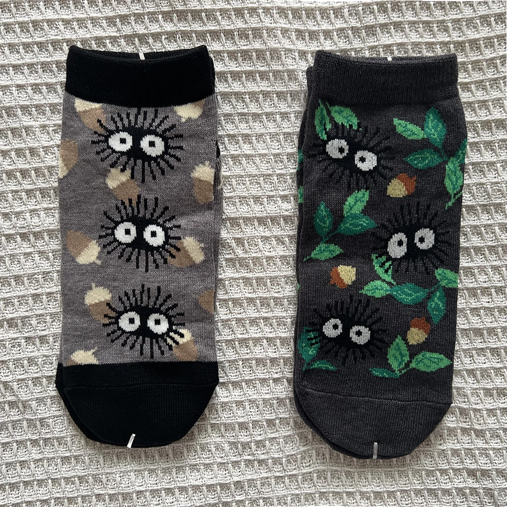 Calcetines de Anime Big Cat Calcifer calcetines de dibujos animados Primavera Verano estudiantes usando accesorio medio transparente Cass calcetines mujeres EU35-37