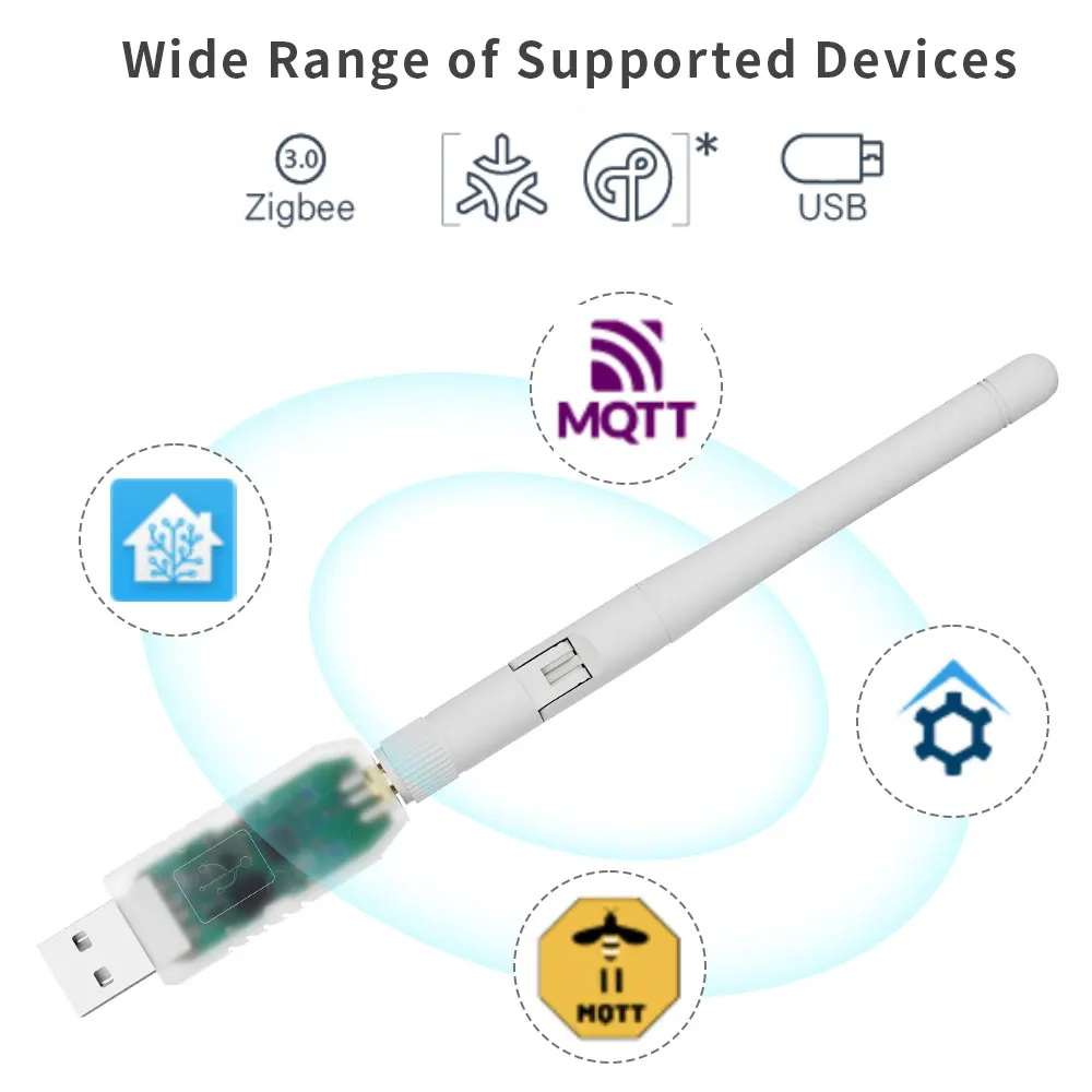 SLZB-07 SMLIGHT Zigbee 3.0 Kleinster Gewinde-/Matter-USB-Adapter funktioniert mit Zigbee2MQTT, Home Assistant, ZHA