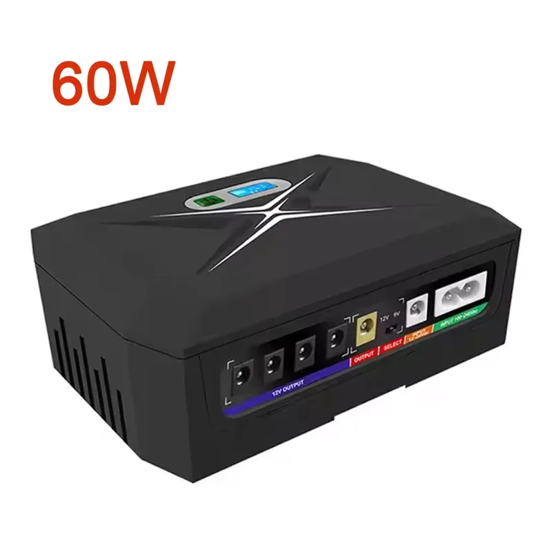 60W multifunción Poe Ups Dc Ups batería de litio incorporada Mini Ups para enrutador Wifi 17600mAh 20800mAh 48000mAh 36W 60W 100W 120W