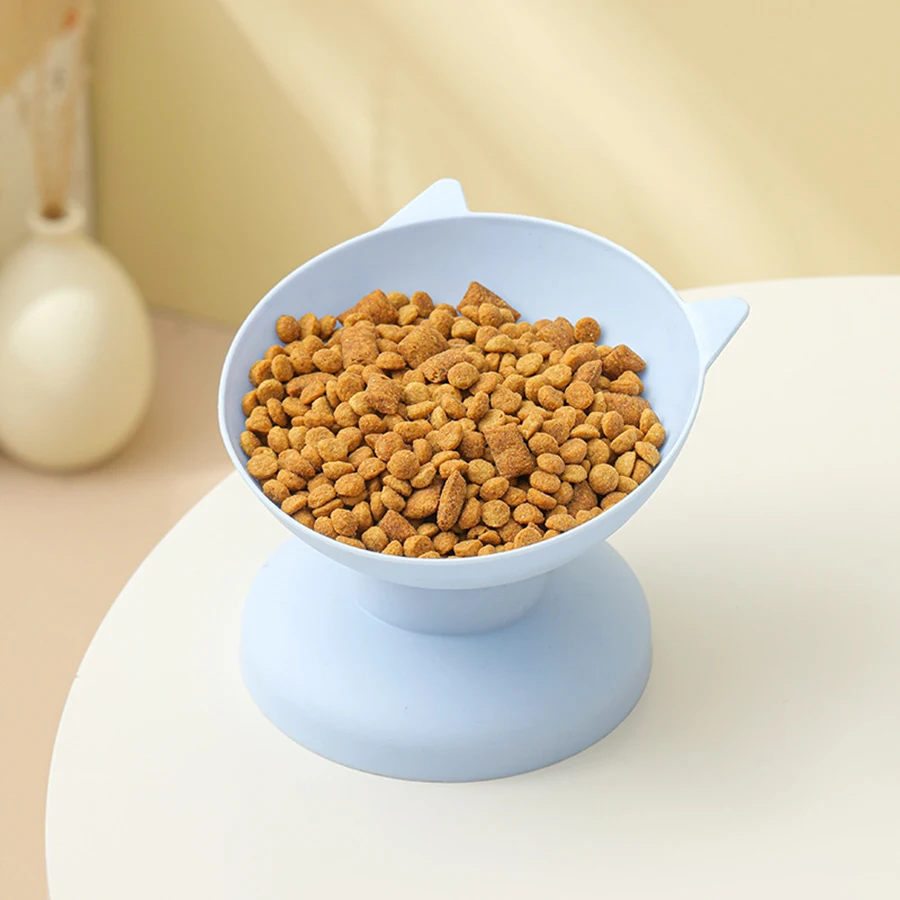 Tigela de alimentação e beber para animais de estimação, tigela para cães, tigela para gatos, tigela de boca inclinada com pés altos, suprimentos para animais de estimação