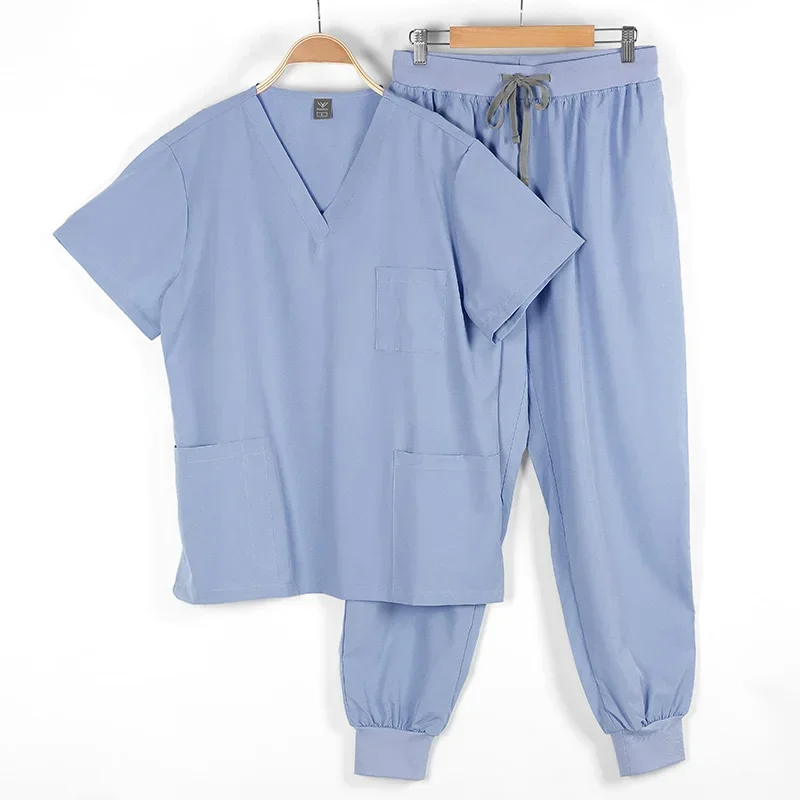 Venta al por mayor, uniforme médico para quirófano, conjunto de exfoliación para trabajo en Hospital, suministros, traje de enfermera Dental, ropa de trabajo para correr