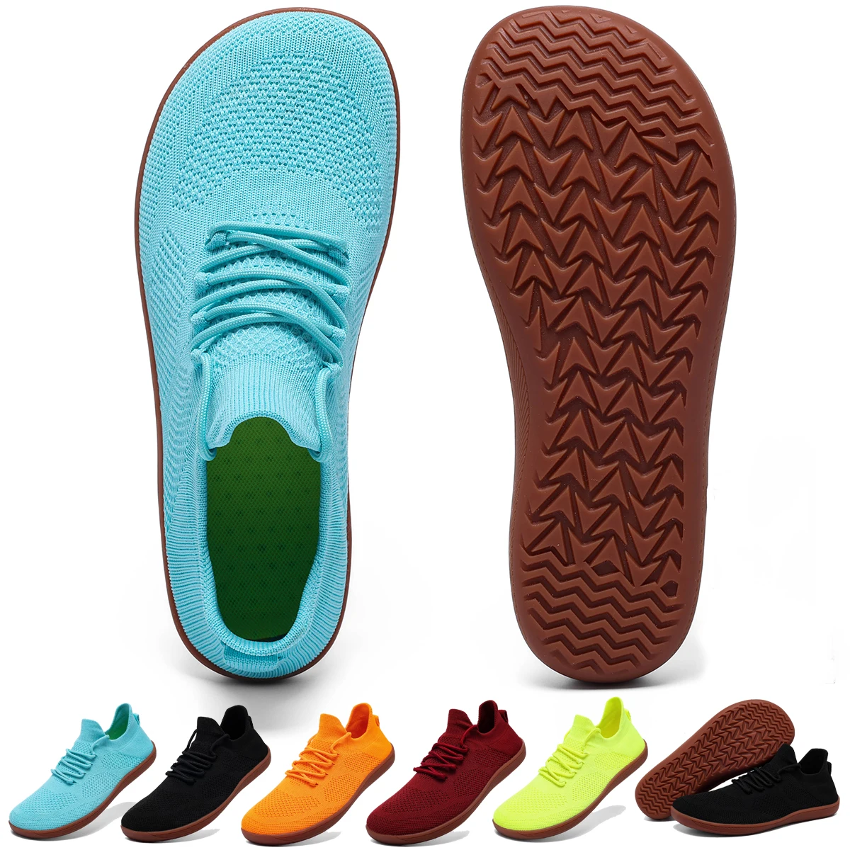 Chaussures pieds nus minimalistes unisexes, légères et respirantes, semelles zéro, chaussures de course à bout large pour hommes, chaussures de marche décontractées en plein air