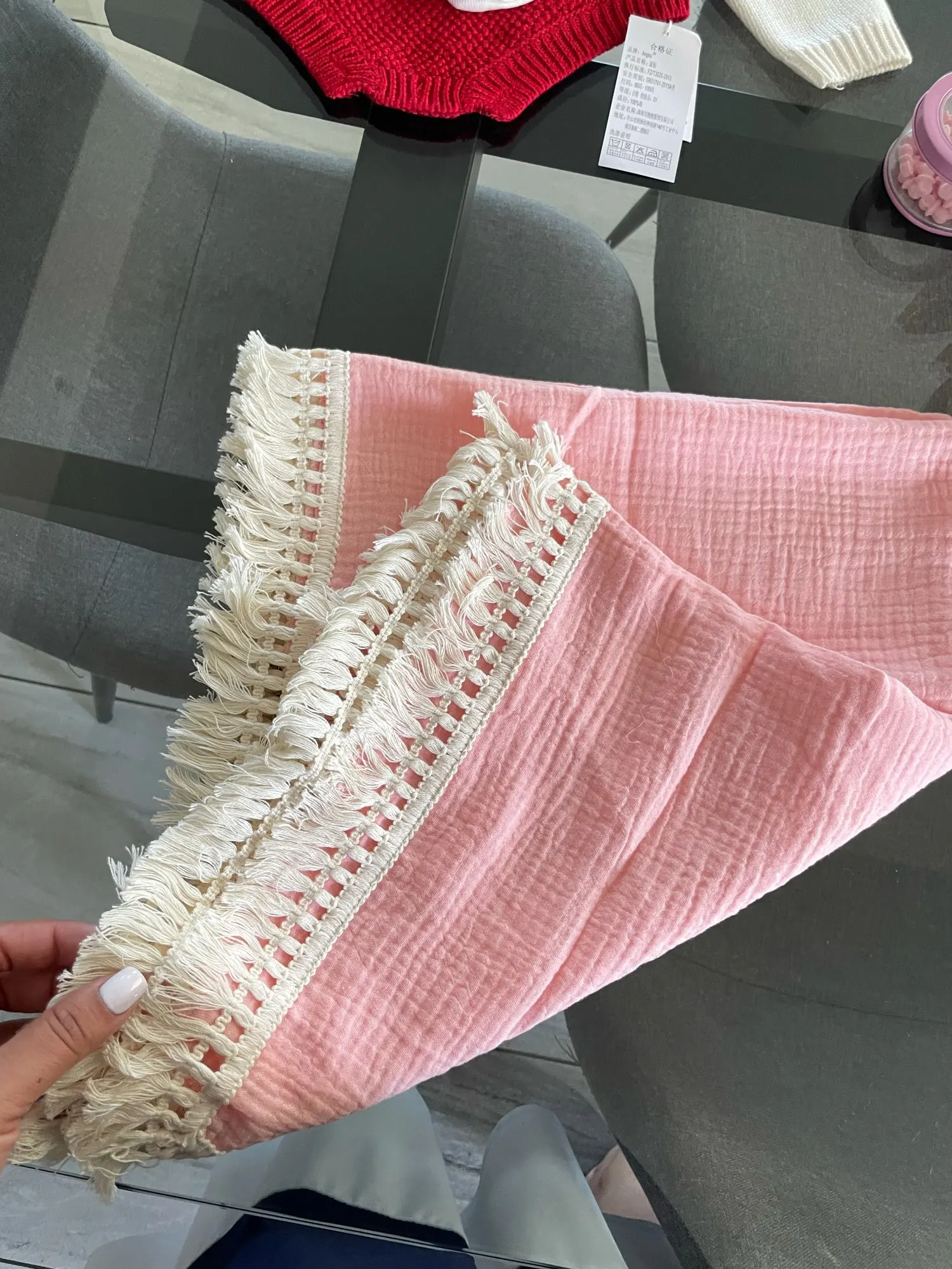ผ้าฝ้าย Muslin Swaddle ผ้าห่มสําหรับทารกแรกเกิดพู่รับผ้าห่ม New Born Swaddle Wrap ทารก Sleeping ผ้านวมเตียง