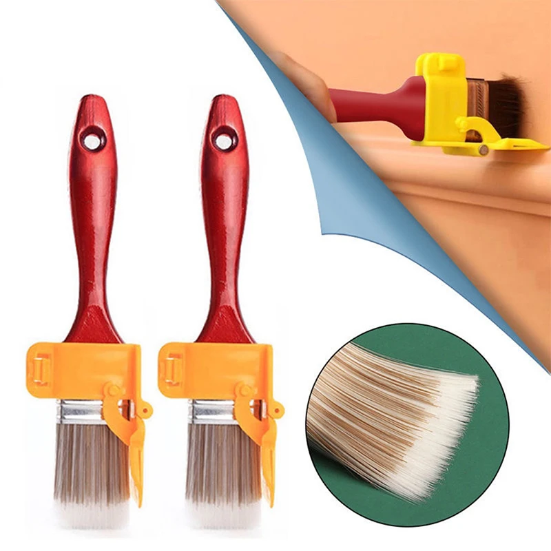 Pincel de canto profissional para paredes e tetos - Ferramenta portátil para aparar bordas com corte limpo para tinta látex, ideal para ambientes internos/oterários