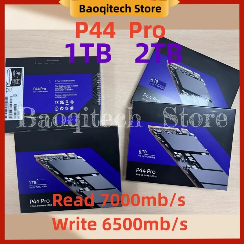 Unidad de estado sólido Original P44 Pro 1TB 2T M.2 2280 P44pro 1T NVMe SSD 2TB M2 PCIE4.0 para Solidigm Hynix y Intel