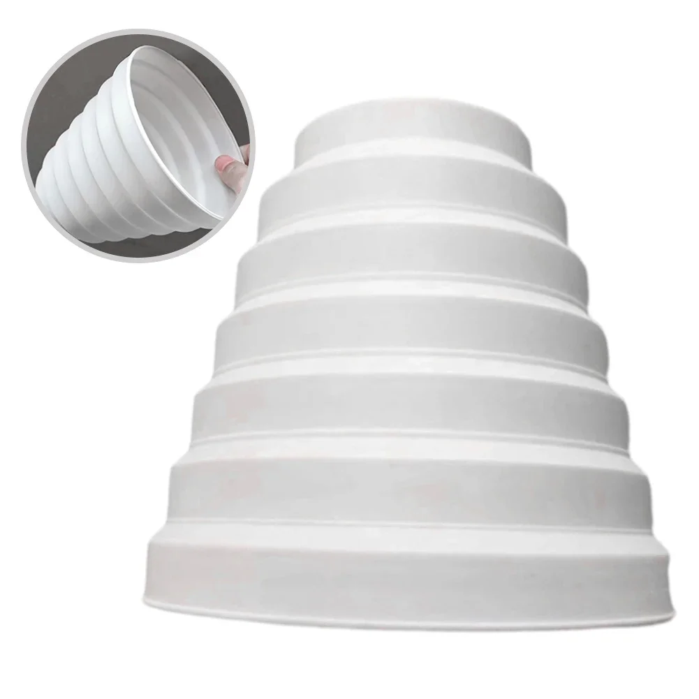 Cooker Hood Duct Reducer Extractor Fan Exhaust PVC Pipe 80-150mm Connector Conversion Ring Joint Reducing Ring Kitchen Supplies