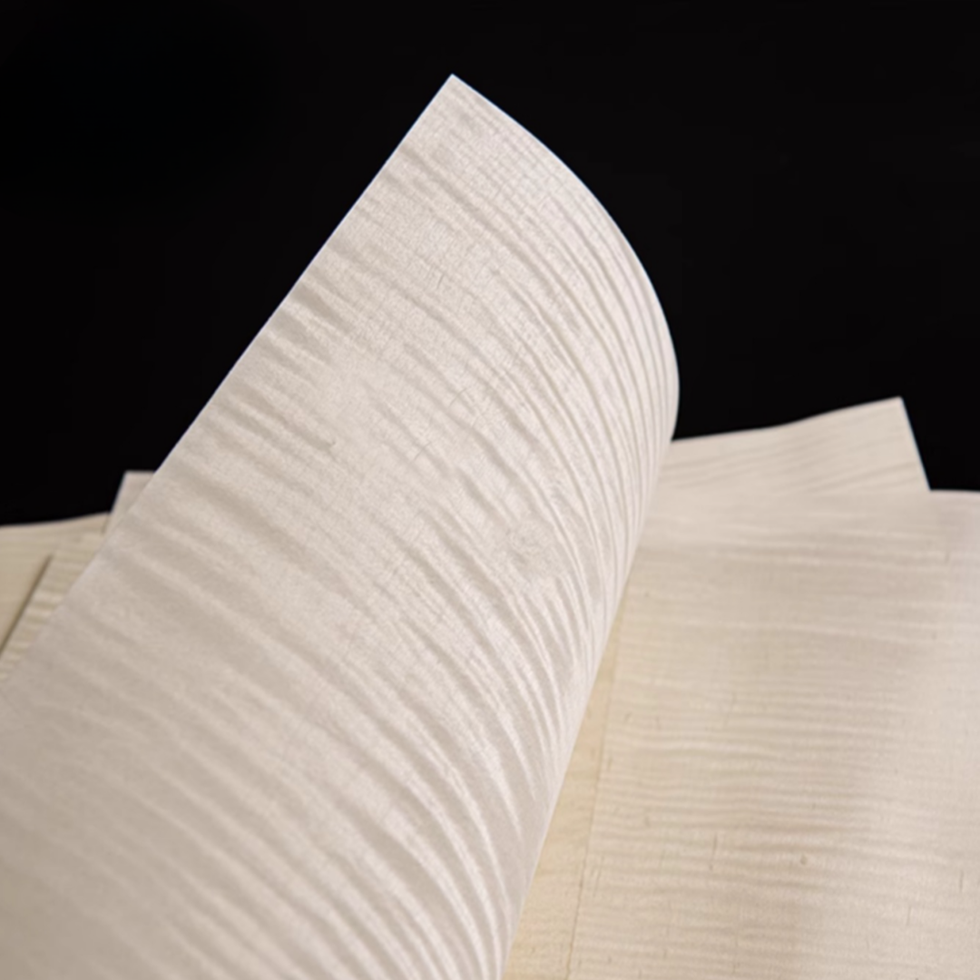 Size:510x350mm Thick:0.5mm Natural Bleached Maple Figured Wood Veneer Guitar face material DIY Guitar specific size veneer