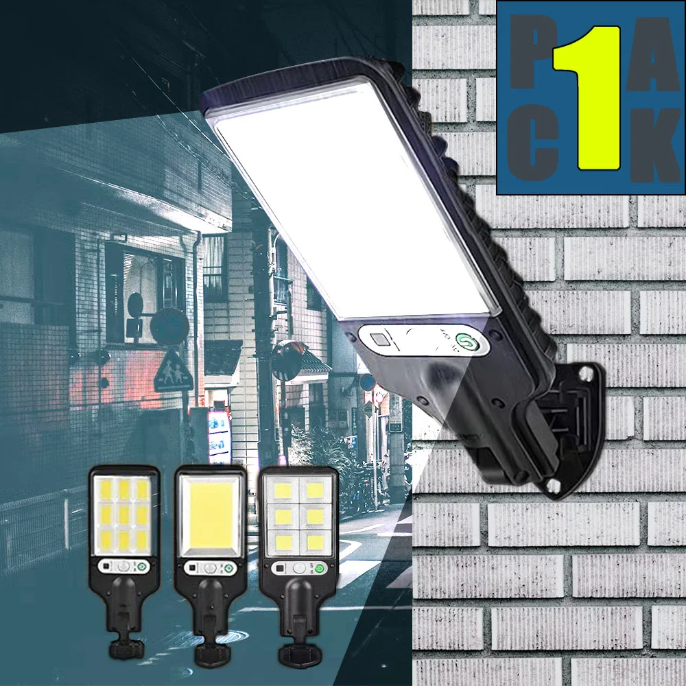 Farolas para puerta de garaje, lámpara Solar de pared de inducción inalámbrica para exteriores, Sensor de movimiento con 3 modos de iluminación, jardín, Patio, camino