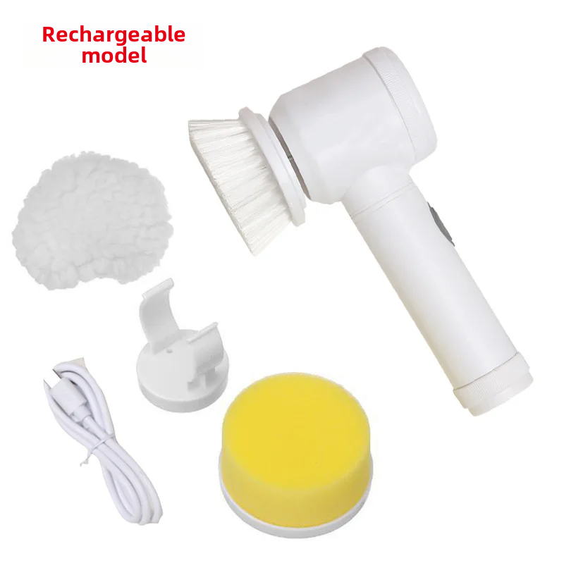 Escova De Limpeza Elétrica Multifuncional Doméstico Sulco De Artefato, Pote De Lavagem De Prato De Cozinha